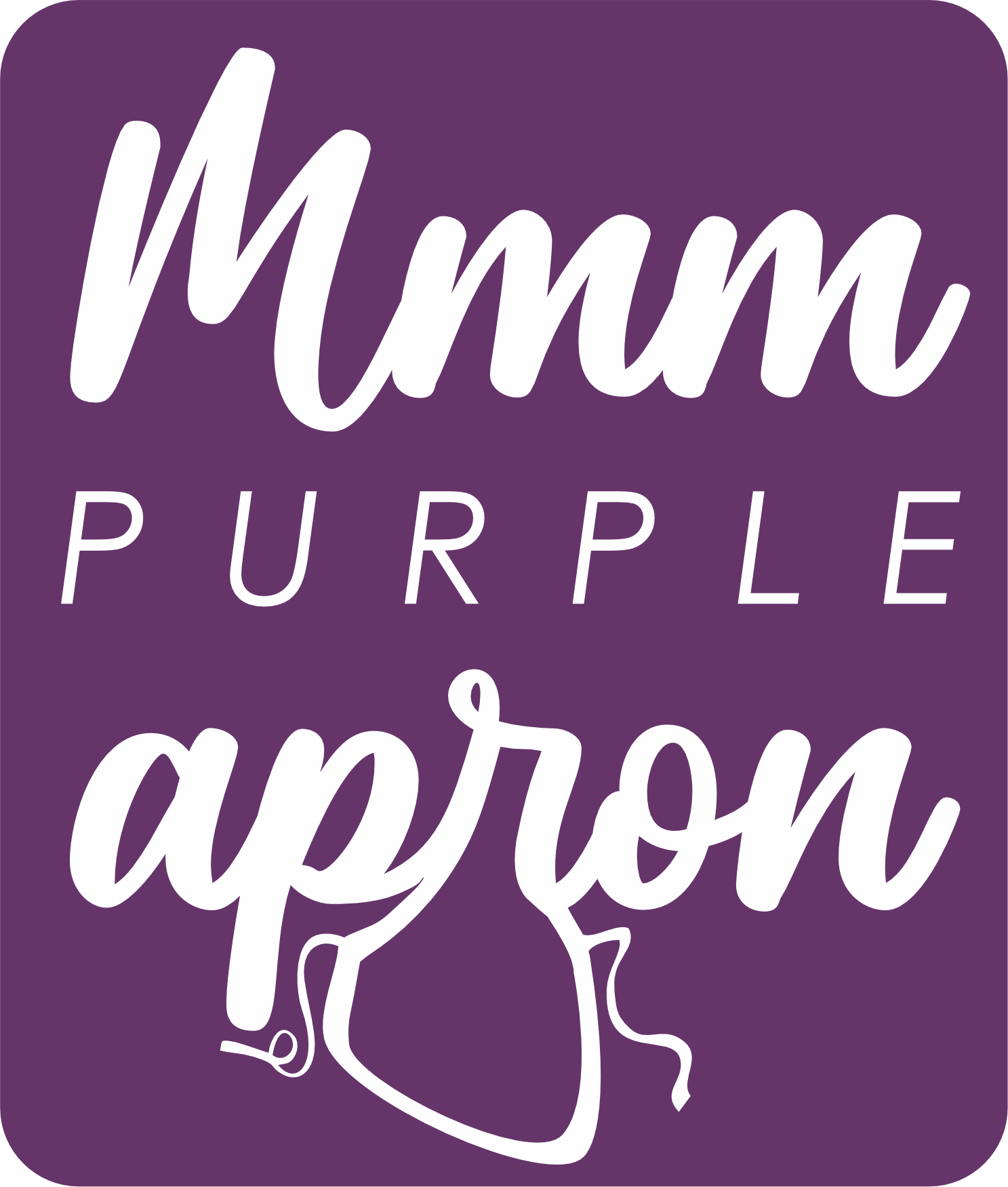 MMM Purple Apron